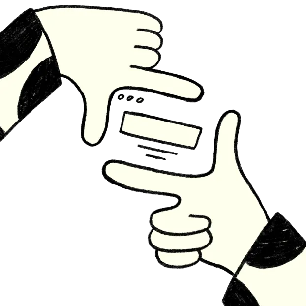 Ilustración: mano dibujando con un lápiz sobre una pantalla