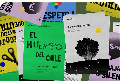 Carteles de identidad corporativa inclusiva para AFA La Aneja